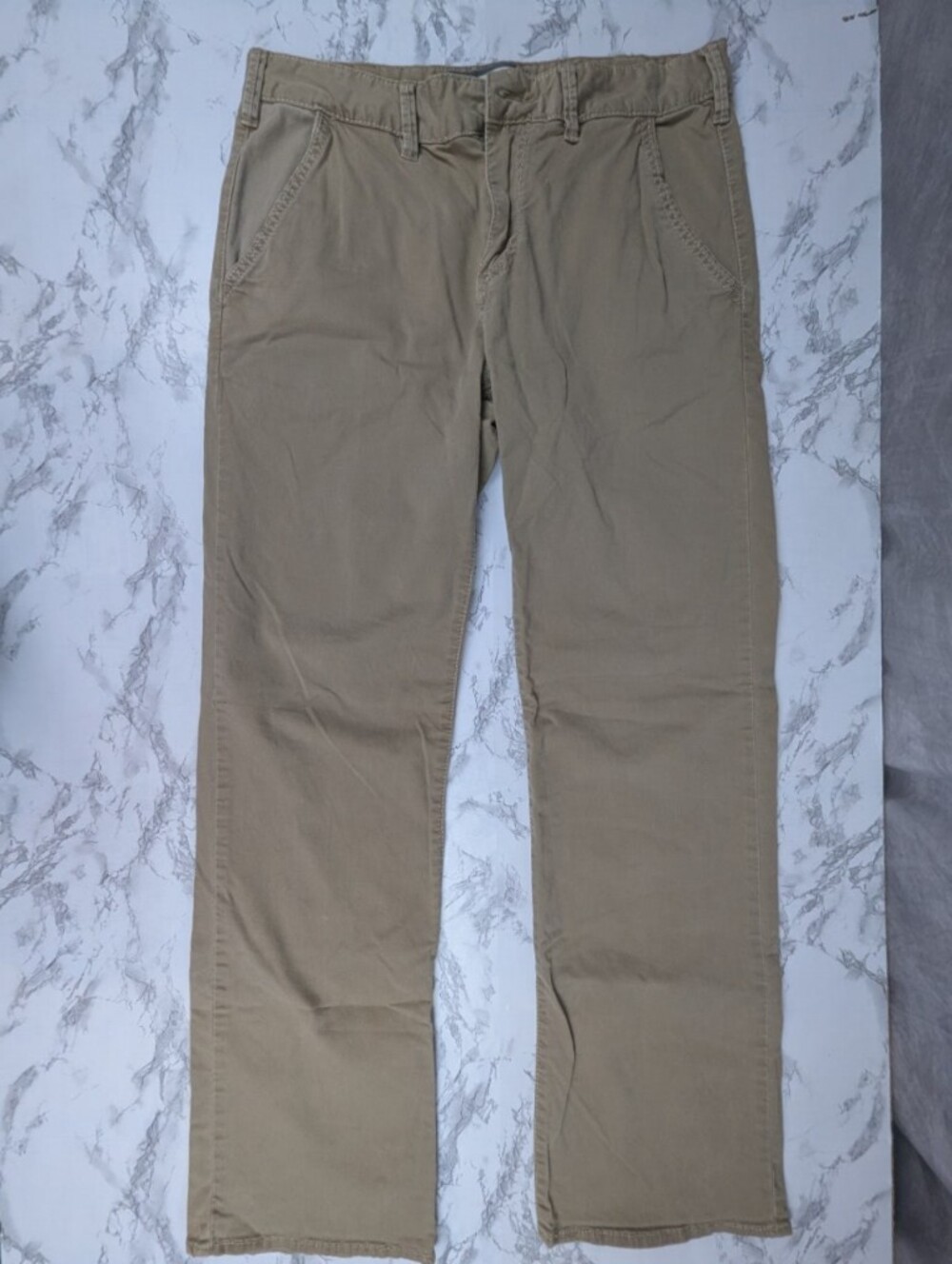 BKE Casuals Jake Khaki Chino Pants Men's 33R Straight Leg Stretch Tan